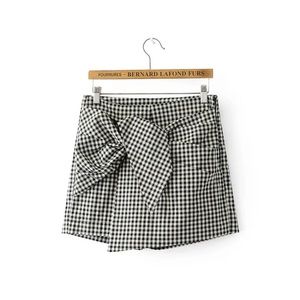 Checkered skorts